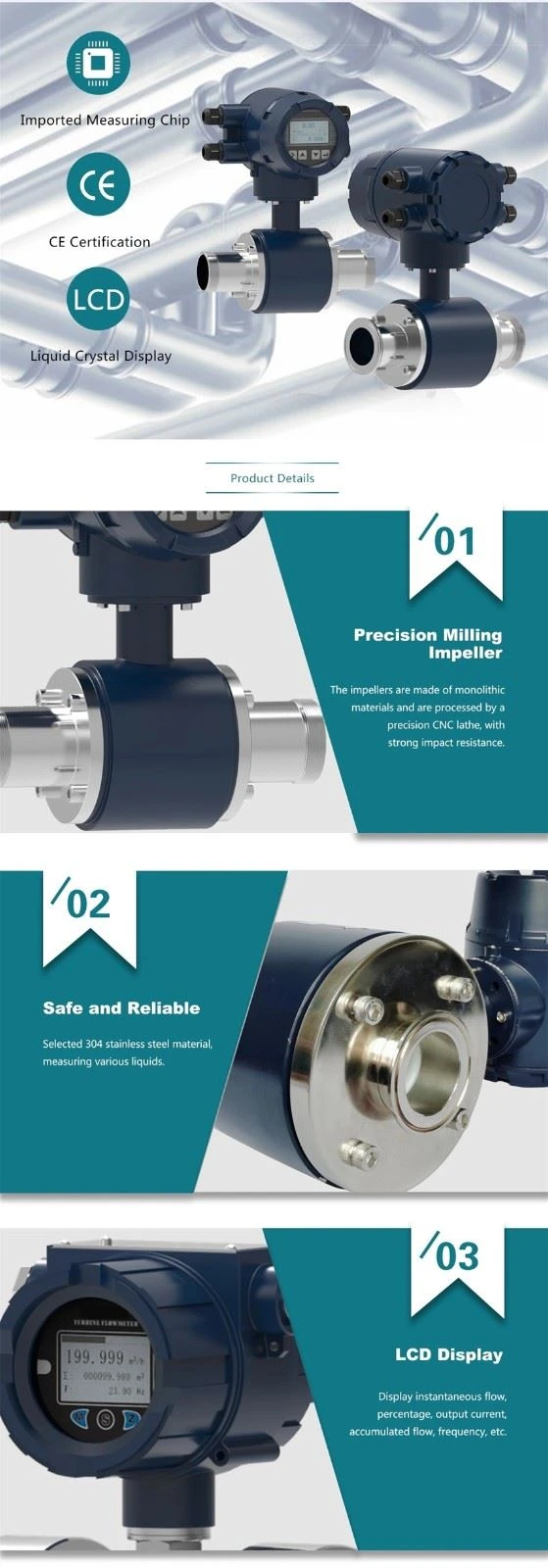 For Sale: Electromagnetic Flowmeter 4-20mA-Magnetic-Meter-Electromagnetic-Flowmeter-Flow-Mete